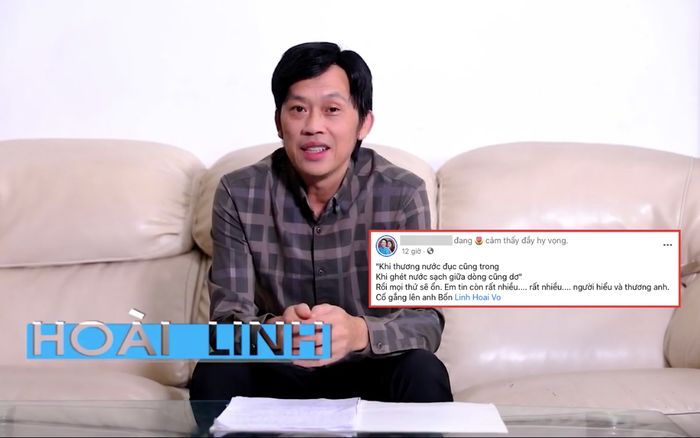 Fan lên tiếng bênh vực Hoài Linh: 'Khi thương nước đục cũng trong, khi ghét nước sạch giữa dòng cũng dơ'