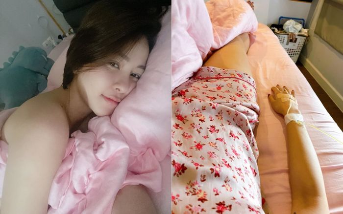 Tụt huyết áp vì yêu, hot girl Trâm Anh vẫn quan tâm đến 'nỗi buồn' của Công Vinh