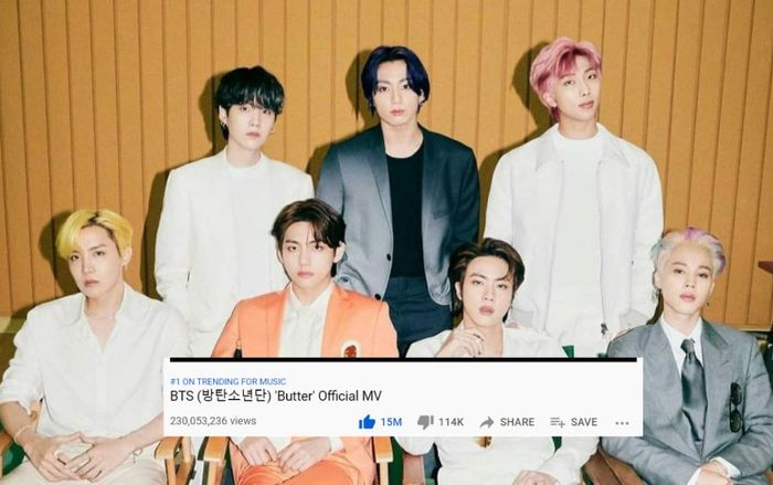 Thừa thắng xông lên, Butter 'phá đảo' mặt trận Youtube khi mang lại cột mốc mới cho BTS
