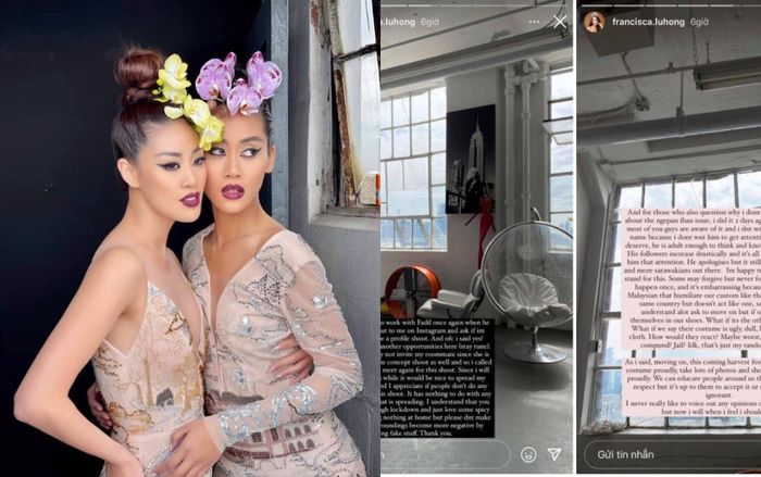 Sau buổi chụp ảnh thời trang cùng Khánh Vân, Miss Malaysia 'đăng đàn' khó chịu