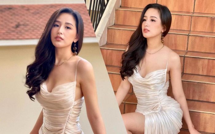 Mai Phương Thúy mãn nhãn thiên hạ khi diện váy hai dây lấp ló vòng 1 căng tràn