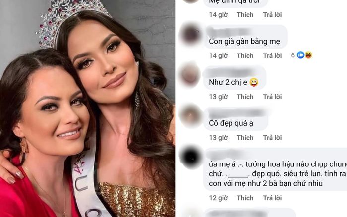 Ai khổ như tân Miss Universe, bị fan chê già gần bằng mẹ khi khoe ảnh chụp chung