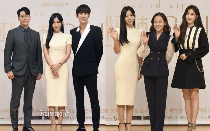 Họp báo 'Penthouse 3': Kim So Yeon xinh đẹp bên hai chồng, Lee Ji Ah 'mém vồ ếch'