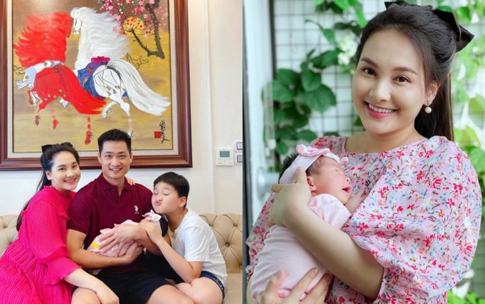 Bảo Thanh khoe ảnh 'tiểu công chúa' gần 1 tháng tuổi, nhan sắc mẹ bỉm sữa đúng 'không phải dạng vừa'