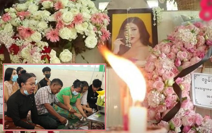 Cả gia đình khóc nghẹn, hơn 60.000 người dõi theo tang lễ Hoa hậu Chuyển giới Myanmar