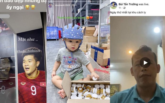 Nhật kí ngày đầu cách ly của tuyển Việt Nam: Duy Mạnh khoe ảnh con trai, Văn Toàn check đơn bán áo