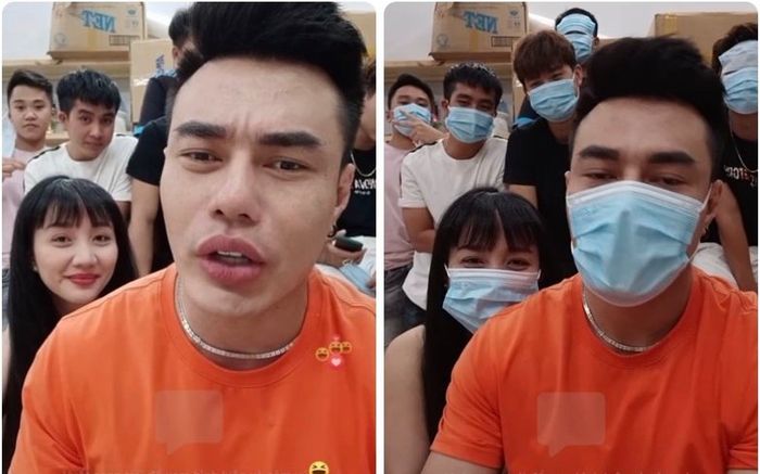Gần 10 người trên sóng livestream của Lê Dương Bảo Lâm phải đeo khẩu trang ngay vì lời 'nhắc nhẹ' này