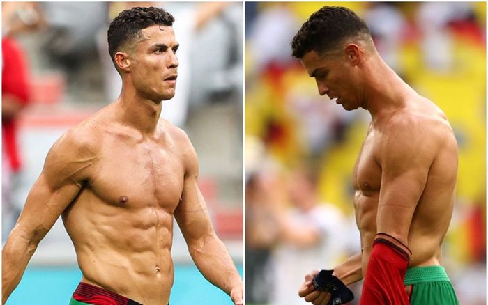 Ronaldo cởi trần khoe body 6 múi khiến fan mê mẩn