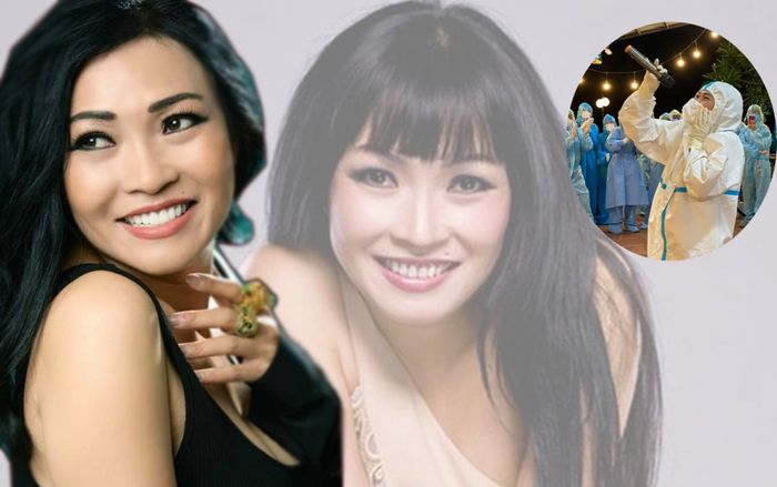 Phương Thanh hát tặng các y bác sĩ tại khu xét nghiệm Covid-19 khiến khán giả xúc động