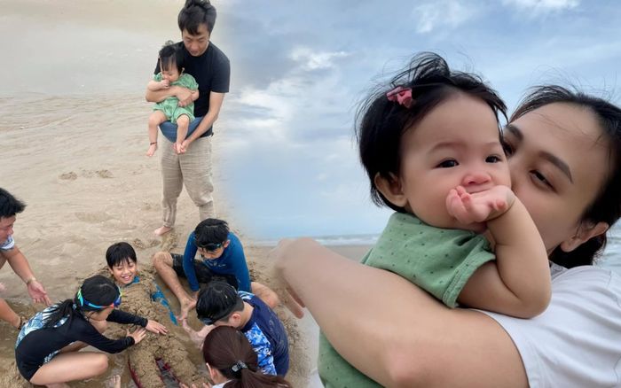 Cường Đô La đưa cả gia đình đi chơi biển mừng sinh nhật con trai Subeo