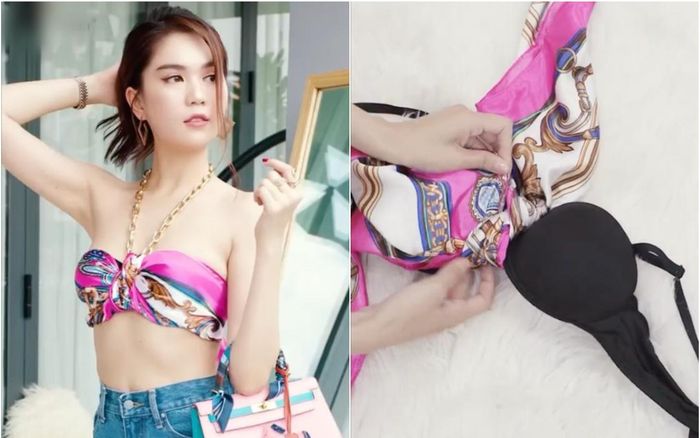 Ngọc Trinh quả là nữ hoàng nội y, chế áo ngực thành croptop xịn sò trong 1 nốt nhạc