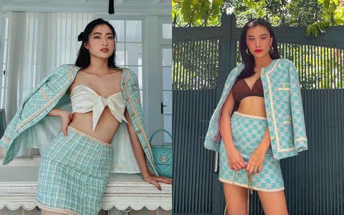 Lên đồ cùng style, Á hậu Kim Duyên - Hoa hậu Lương Thùy Linh làm fan bùng nổ tranh cãi