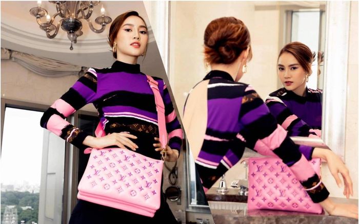 Ninh Dương Lan Ngọc chơi trội với sắc tím khó nhằn, khoe khéo lưng trần đẹp tuyệt