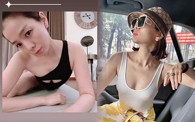 Sự chú ý lỡ va vào vòng 1 lấp ló của Lệ Quyên sau chiếc áo xẻ đầy táo bạo