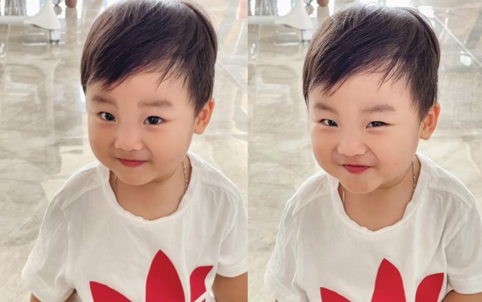 Con trai nhà Hòa Minzy càng lớn càng giống mẹ, chỉ nhoẻn miệng cười đã 'đốn tim' dân mạng