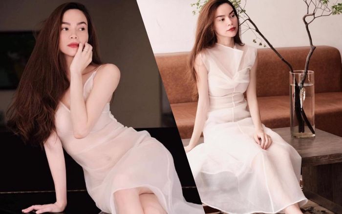 Hồ Ngọc Hà gây thương nhớ với váy trắng xuyên thấu mong manh tựa sương khói