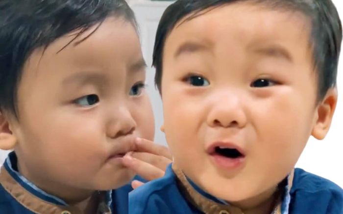 Loạt biểu cảm đòi ăn của con trai Hòa Minzy 'đốn tim' dân mạng