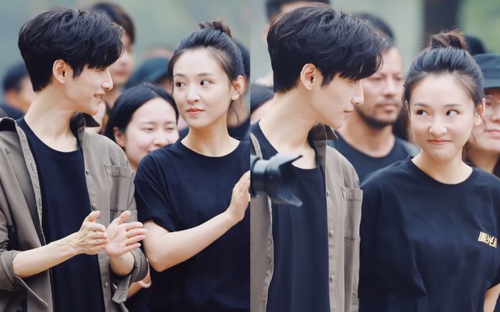 La Vân Hi - Ngô Thiến quấn quýt 'show ân ái' lễ khai máy 'Người theo đuổi ánh sáng'