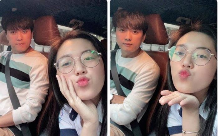 Diễn viên Quách Ngọc Tuyên khoe ảnh đưa vợ đi thi tốt nghiệp, Nam Thư vào căn dặn: 'Ở nhà nấu cơm đi'