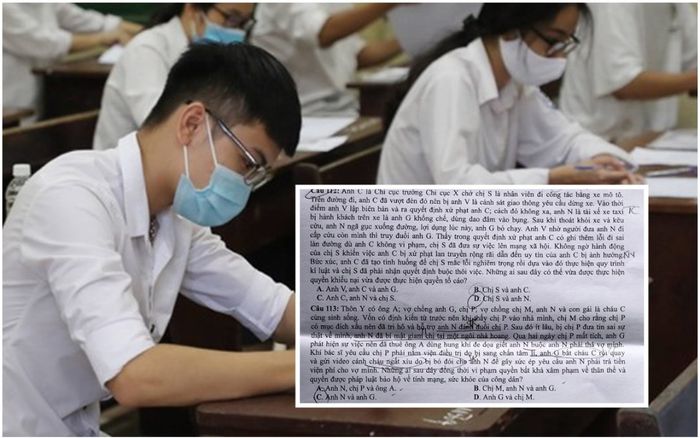 Đề thi môn giáo dục công dân bị đánh giá là phản cảm, tình huống đưa ra gay cấn như phim hành động