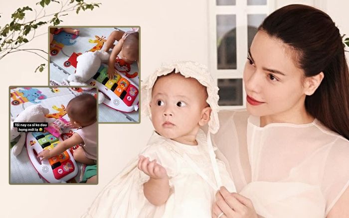 'Đam mê' âm nhạc mãnh liệt, Lisa nhà Hồ Ngọc Hà vừa đệm đàn vừa hát đến đau cả họng
