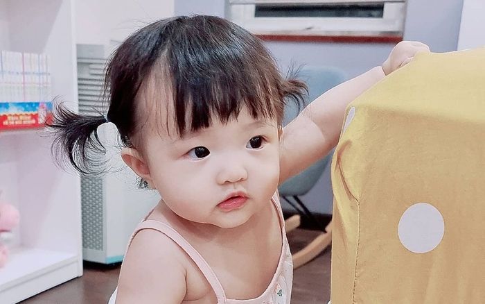 Chưa tròn 1 tuổi, Winnie đã được gia đình Thanh Thúy - Đức Thịnh 'xí' ngay làm con dâu