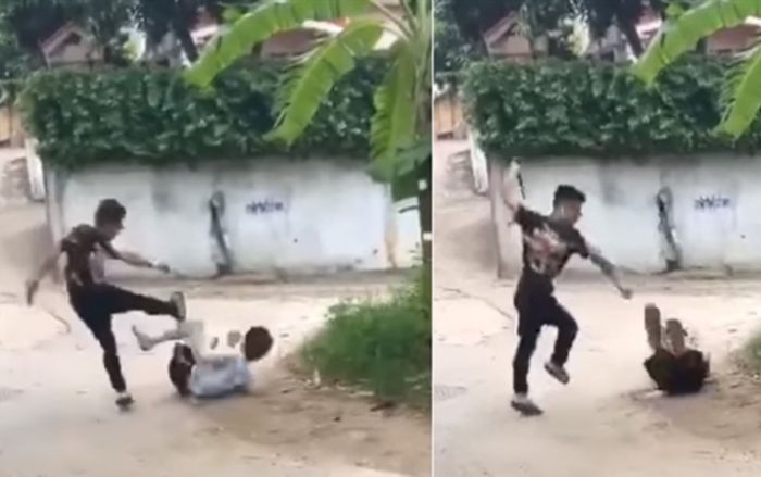 Tạm giữ kẻ dùng gậy hành hung dã man nam thanh niên mặc cho đối phương van xin