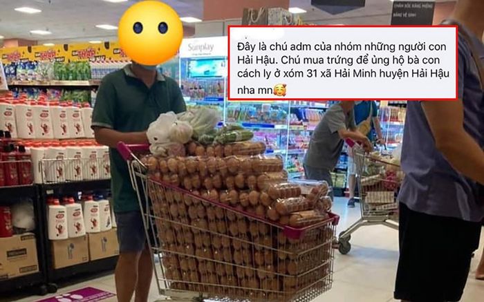 Sự thật sau bức ảnh người đàn ông 'vơ vét' cả xe trứng trong siêu thị, có phải làm từ thiện như lời đồn?