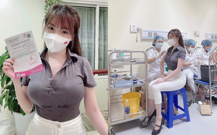 Âu Hà My đăng ảnh tiêm vắc-xin, dân tình 'phát khóc' trước vòng 1 'ngồn ngộn' của nữ giảng viên