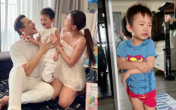 Con trai Lương Thế Thành - Thúy Diễm bị bố mẹ phạt nặng vì phá hỏng 'hàng quý' mùa dịch