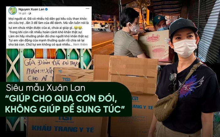 Nhiều người xin từ thiện đến ba lần, Xuân Lan lên tiếng: 'Giúp cho qua cơn đói, không giúp để sung túc'