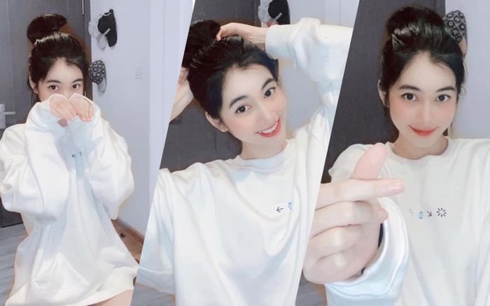 Cẩm Đan đẹp hút hồn với style giấu quần, đơn giản nhưng cực quyến rũ