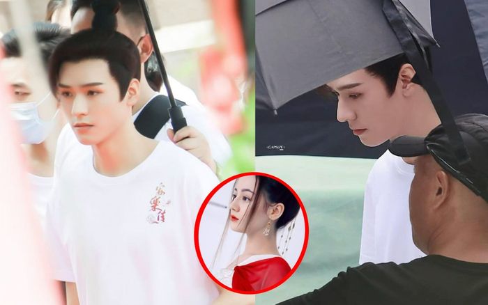 Cung Tuấn khoe góc nghiêng thần thánh tại lễ khai máy phim mới cùng Nhiệt Ba