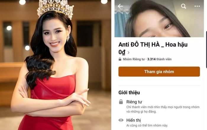 Xuất hiện group anti Đỗ Thị Hà, gọi cô là 'Hoa hậu 0 đồng'