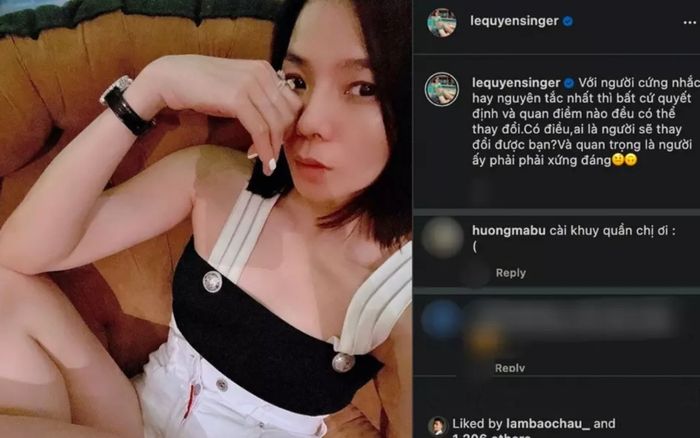 Lệ Quyên bị soi mặc quần quên cài nút, là vô ý hay cố tình đây?