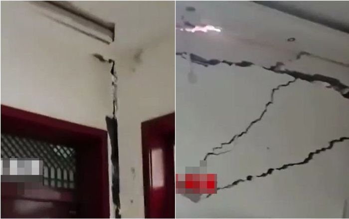 Thấy nhà nứt toác sau trận lũ lụt lịch sử, cặp vợ chồng có cách xử trí khiến nhiều người sợ xanh mặt