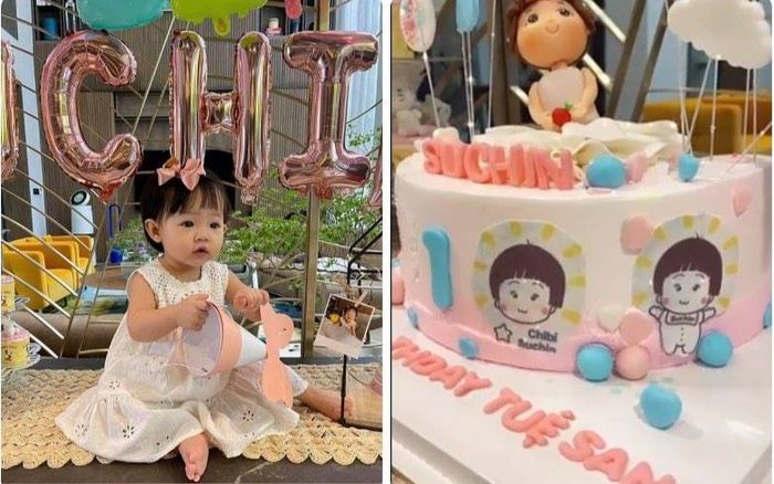 Suchin xinh như công chúa trong tiệc thôi nôi, netizen dự đoán con gái Cường Đô La sẽ 'bốc siêu xe'
