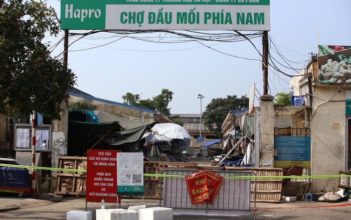 Hà Nội: Tạm dừng hoạt động chợ đầu mối phía Nam tại quận Hoàng Mai sau khi phát hiện ca nghi mắc Covid-19