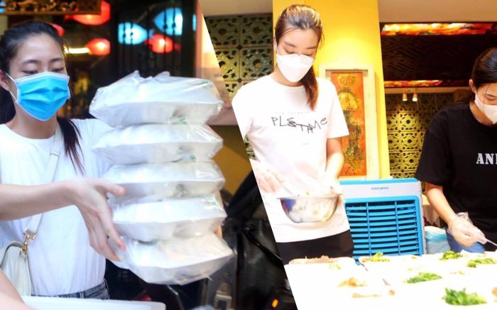 Hoa hậu Đỗ Mỹ Linh cùng Đỗ Thị Hà, Lương Thùy Linh hỗ trợ người vô gia cư mùa Covid-19