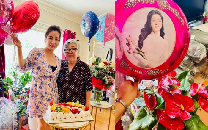 Gác lại những buồn phiền, nghệ sĩ hài Thúy Nga xúc động vì được đón sinh nhật bên mẹ