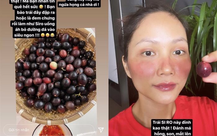 Rảnh rỗi ngày dịch, H'Hen Niê trổ tài make up bằng trái cây và cái kết không thể hài hơn