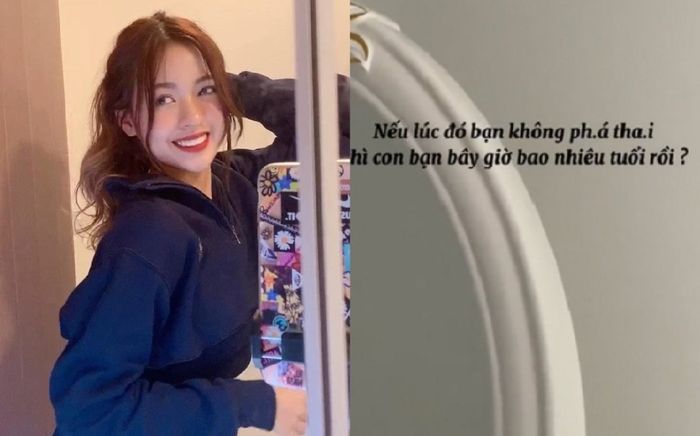 Hotgirl 'bắp cần bơ' để lại bình luận đáng chú ý bên dưới bài đăng liên quan đến việc phá thai