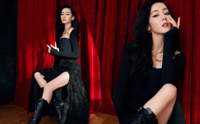 Địch Lệ Nhiệt Ba bị soi chân gầy như tăm que khi diện set đồ nửa kín nửa hở