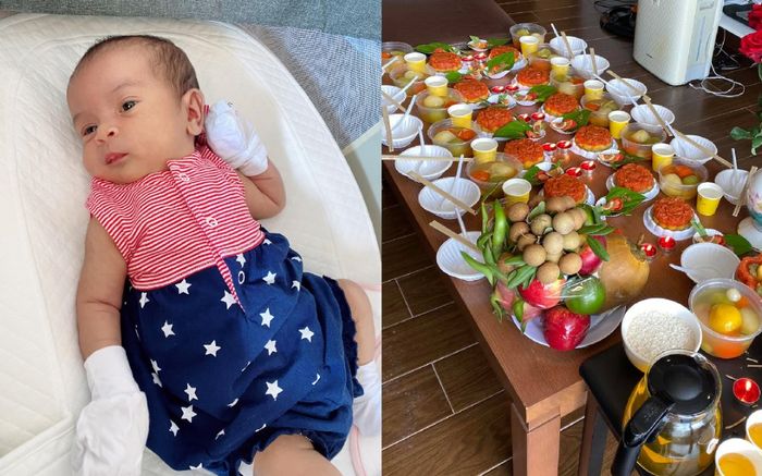 Tiệc đầy tháng đặc biệt của vợ chồng Võ Hạ Trâm tổ chức cho ái nữ, dân mạng tấm tắc khen ngợi