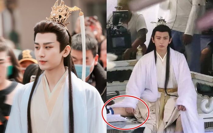 Thành Nghị gãy chân khi quay cảnh hành động trong 'Trầm vụn hương phai'