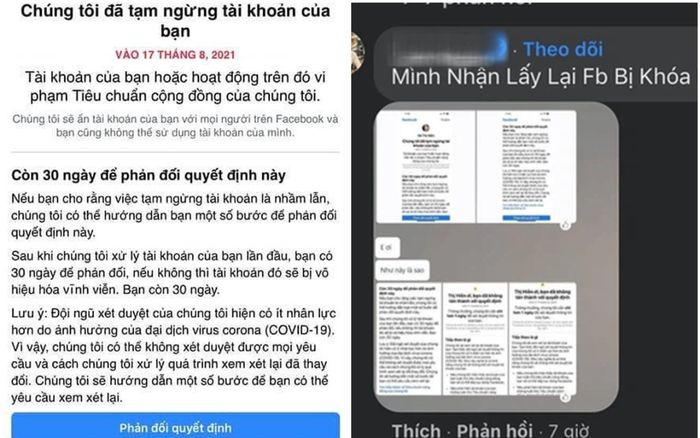 Cảnh báo dịch vụ lấy lại Facebook bị khoá vì nghi vấn share clip nhạy cảm