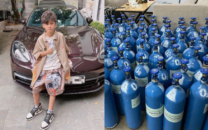 Góc con nhà người ta: Quý tử nhà Lệ Quyên mới 10 tuổi đã biết làm từ thiện