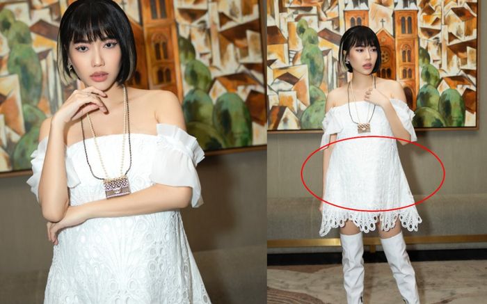 Cách đây 3 tháng, Diệu Nhi từng đi sự kiện để lộ chiếc bụng 'nhấp nhô' bất thường nhưng không ai để ý?