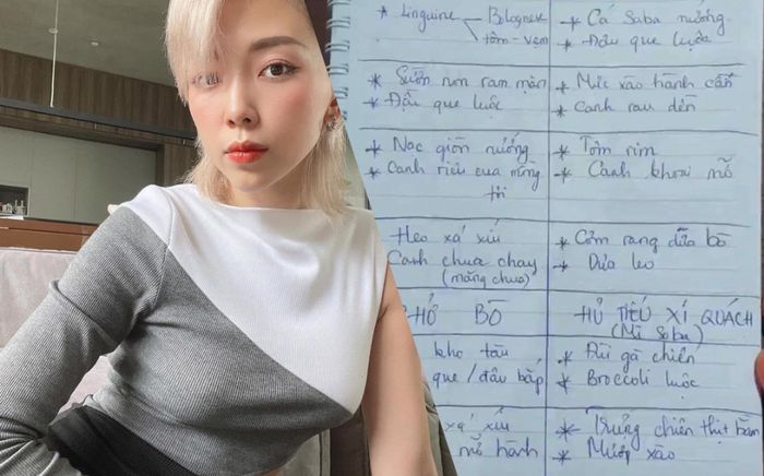 Tóc Tiên lên menu ăn uống hai tuần ở nhà trong những ngày siết giãn cách