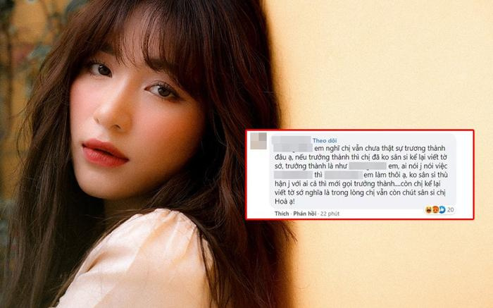 Hòa Minzy 'bớt bốc đồng' không muốn cãi nhau với anti fan nhưng không quên cà khịa netizen đầy lầy lội